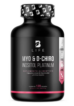 Cargar imagen en el visor de galería, BE LIFE Myo y D-Chiro Inositol Platinum Mezcla de Ratio 40:1 120 Caps 500 mg