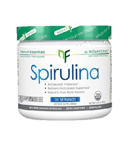 NOVA FORME SPIRULINA POWDER UNFLAVORED 150GR 30 SRVS