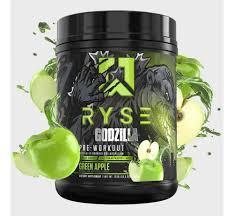 RYSE PRE WORKOUT GODZILLA 40 GREEN APPLE