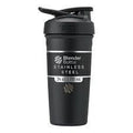 SHAKER BLENDER BOTTLE STRADA STAINLESS STELL 24 Oz COLOR :BLACK