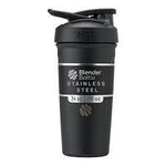 Cargar imagen en el visor de galería, SHAKER BLENDER BOTTLE STRADA STAINLESS STELL 24 Oz COLOR :BLACK
