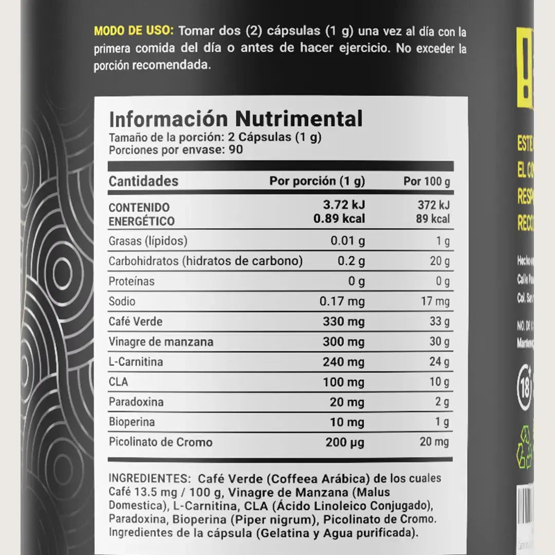 Carnitine blend b life 180 cápsulas | quemador natural con l carnitina